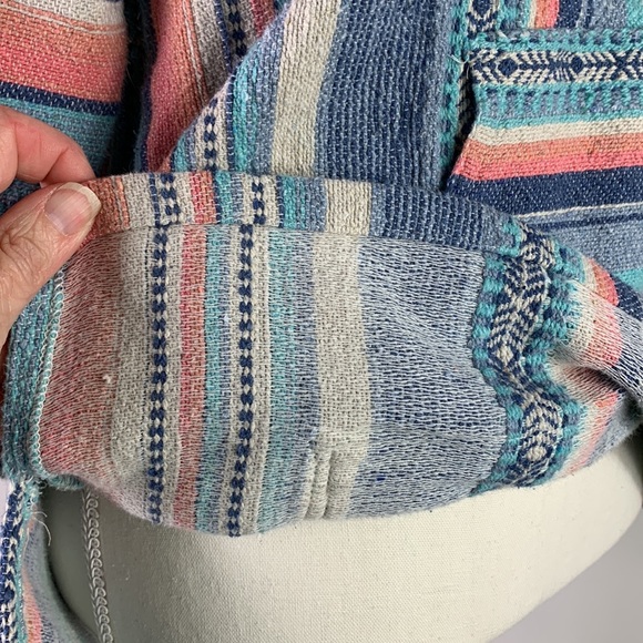 Beach Life By Ladrft Baja Poncho Hoodie - Size Junior Large - Picture 6 of 12